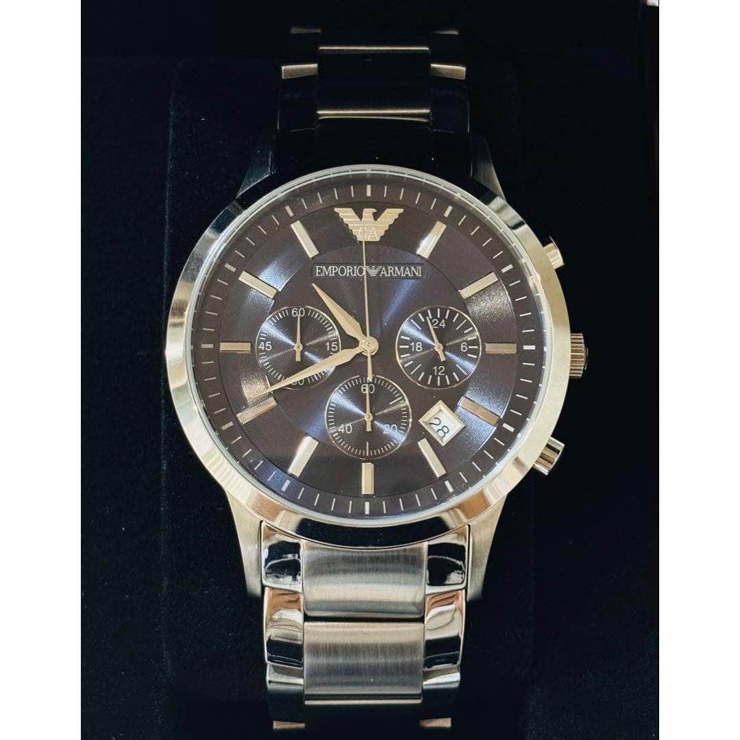 Used [New, unused, battery replaced] Emporio Armani wristwatch AR2448 Blue