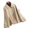 Double-sided woolen coat women's short loose high-end fashion autumn new woolen coat small woman