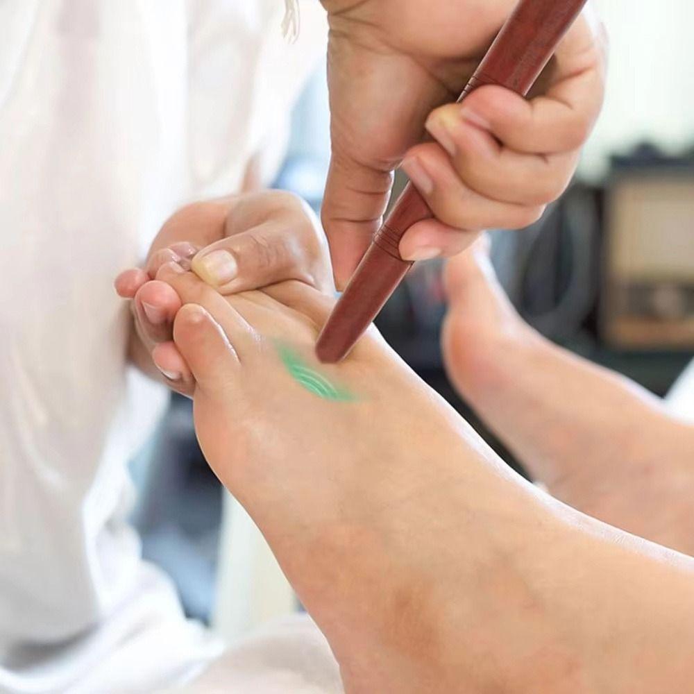 Wooden Acupoint Massage Stick Mini Foot Reflexology Massager  for Relieve Physical Fatigue