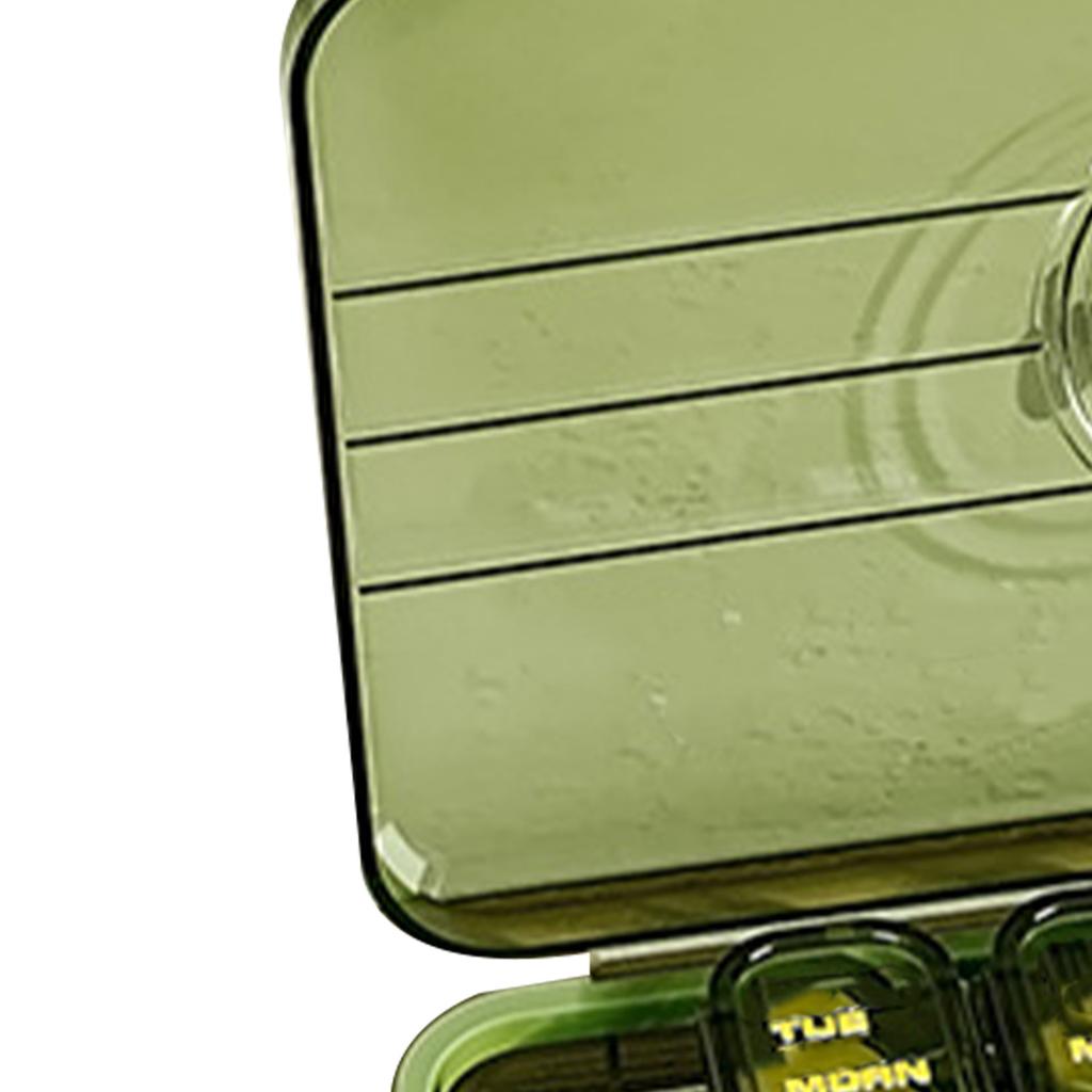 7 Day Tablet Box 3 Times A Day Airtight Multi Compartments Portable Medicine Organizer for Daily