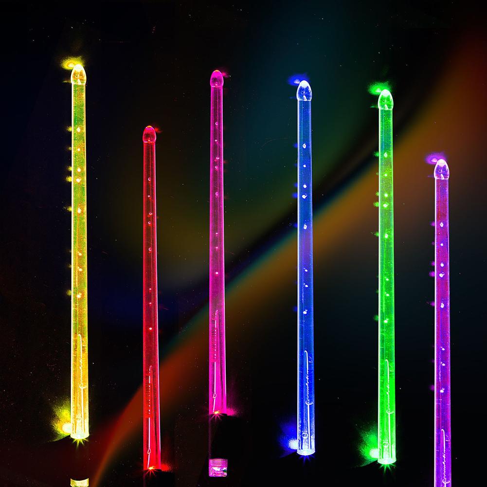 LED Light Up Drumsticks 15 Color Changing Glow In The Dark Drumsticks LED Light Up Drum Sticks Rechargeable for Adults Drummers