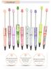 Rotating Acrylic Beaded Pen with Creative UV Printing for Students
