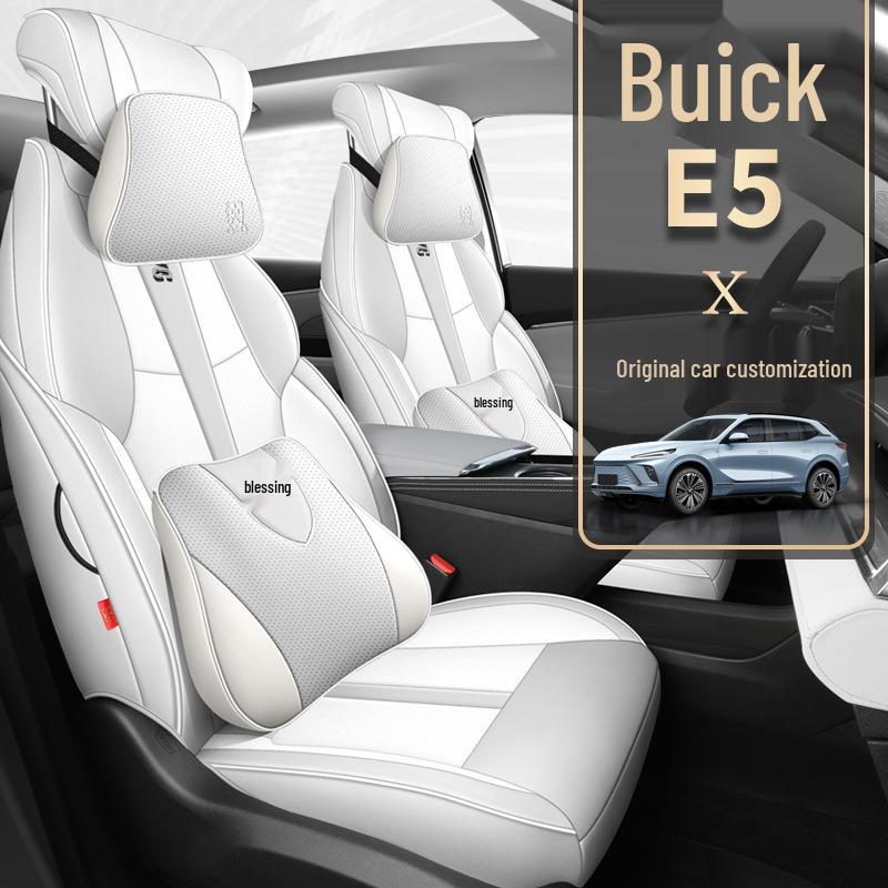 MWG Premium Leather Car Seat Cushion for Buick E5 - Sporty, Fashionable, All-Season Cover