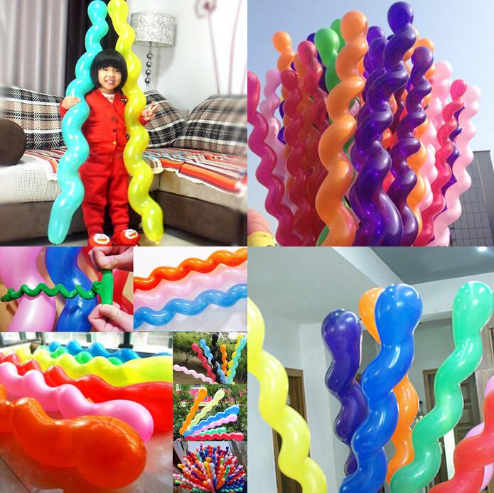 Multicolor Farting Rocket Balloons - Kids' Birthday Party Decoration