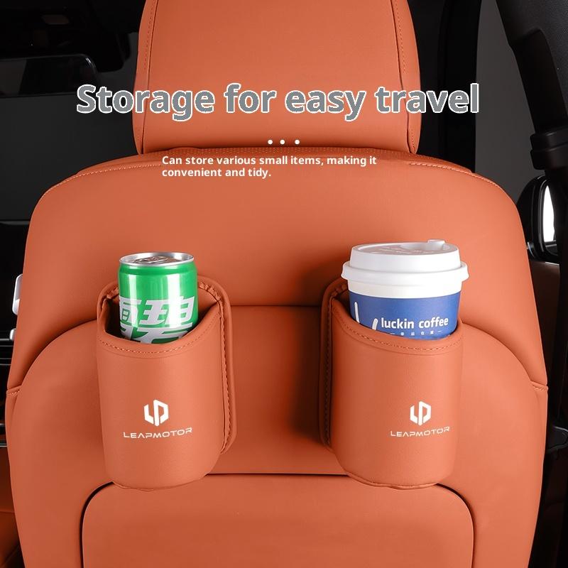 For Leapmotor T03 C10 C11 B10 Car Seat Back Organizer Cup Holder Storage Box