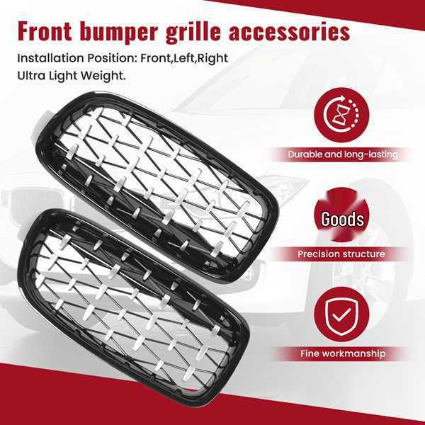 Pair of 51137263479/51137263480 Grilles for 2012-2018 BMW 3 Series F30/F31.