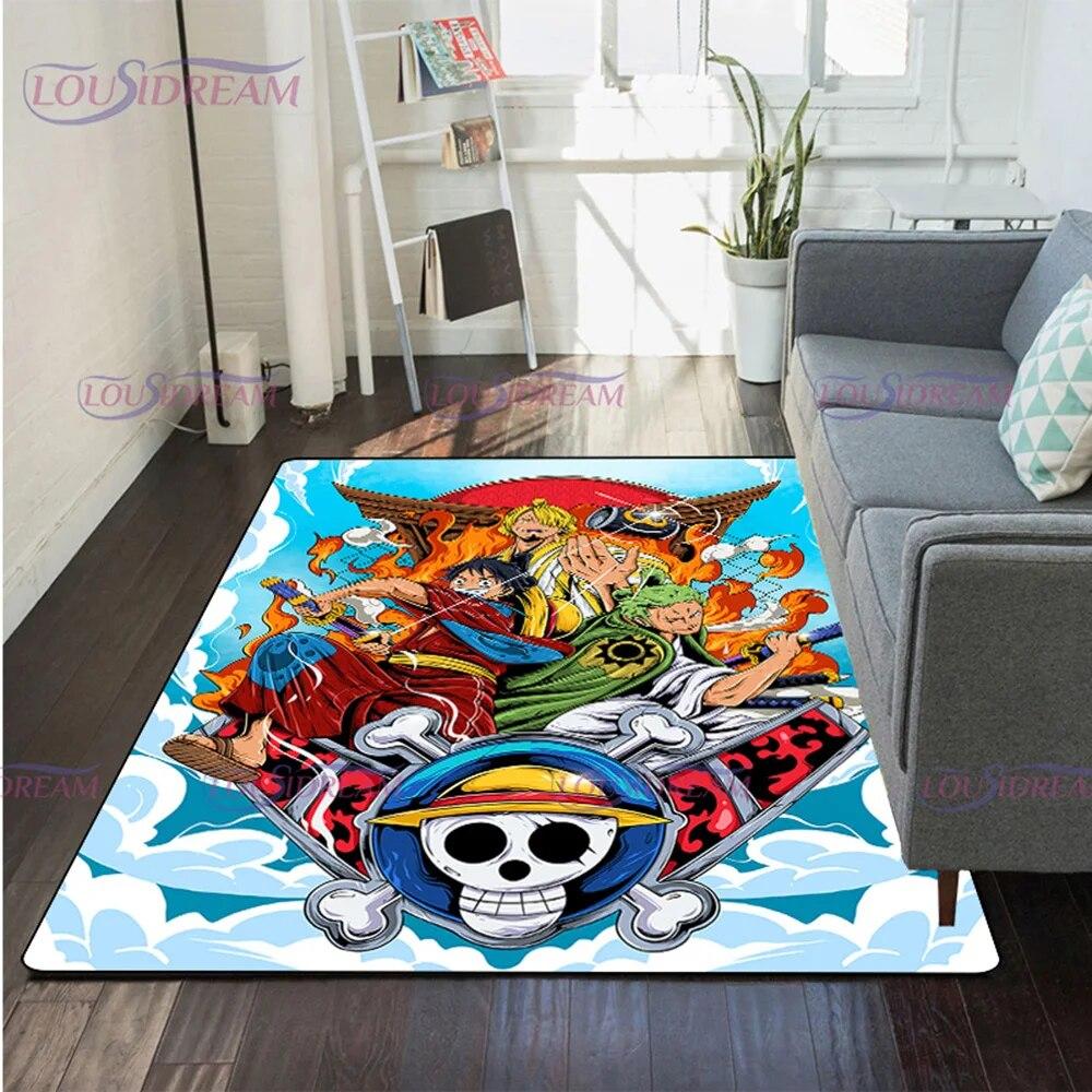 Japanese Pop Anime Carpet for Living Room Rugs Soft Floor Cartoon Rugs Bathroom Rug Home Bedroom Decor Fans Gift