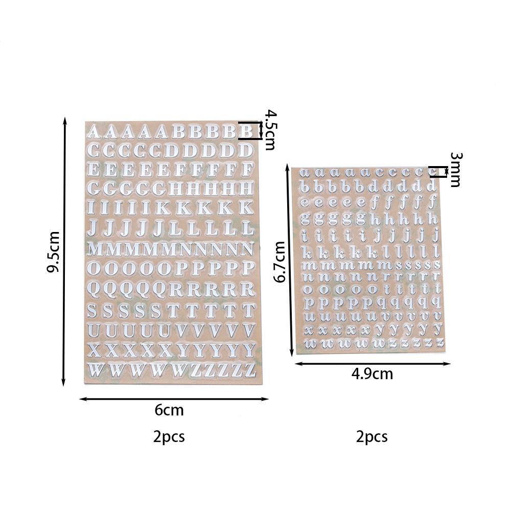 Adesivi Decorativi Lettere Alfabeto Numeri 2-9mm Riempitivo Resina Epossidica Oro Argento Per Stampi in Silicone Fai da Te Riempimenti per Artigianato