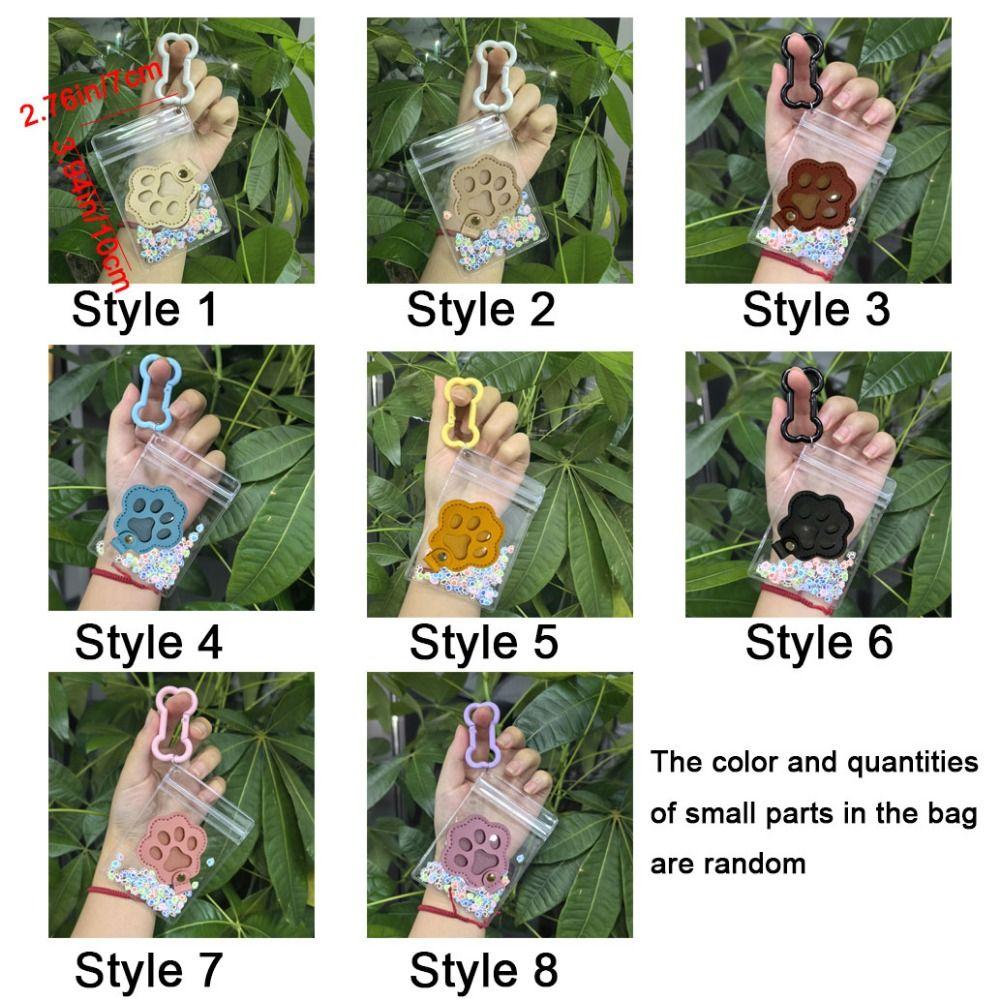 Handmade Cat Claw Keychain Creative Pet Hair Storage Bag Pets Hair Storage Keychain Couple