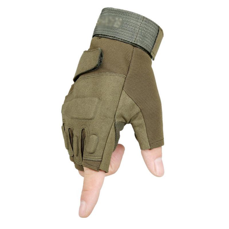 Men Half Finger Gloves Microfiber Sport Gloves For Outdoor Riding Fishing Hiking Training Skiing