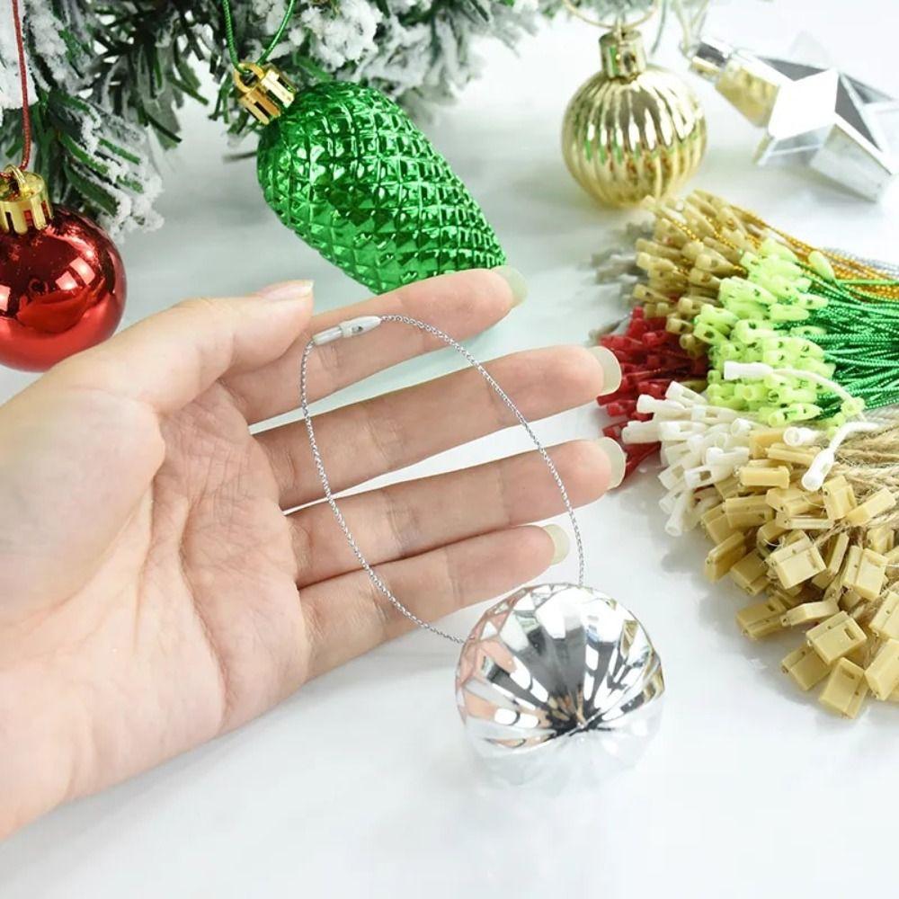 100Pcs/set Polyester Christmas Hanger String Ornaments Handmade Clothing Tag Rope  Home