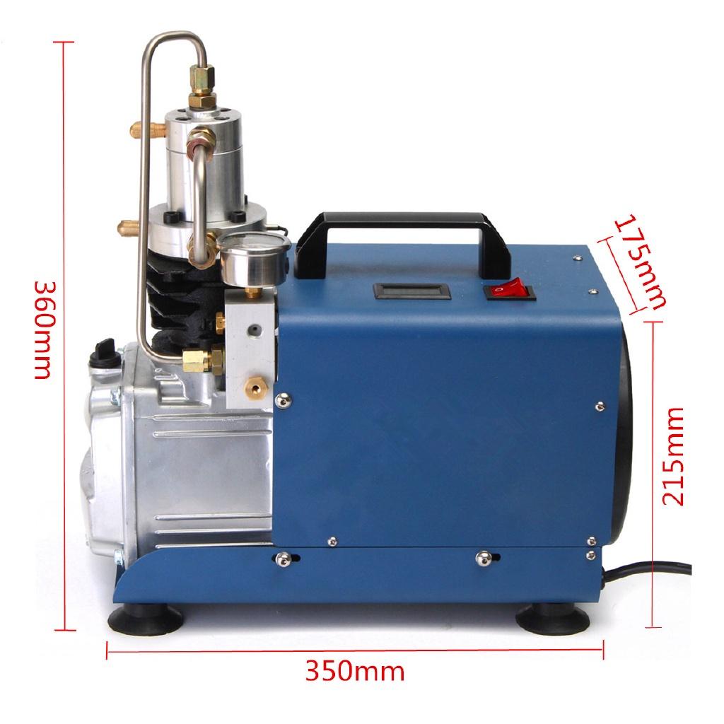 300BAR High Pressure PCP Compressor Electric Air Pump Minicooper PCP Pump 4500psi 220-240V 50HZ For Airgun Diving Scuba
