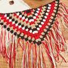 Trendy Fringed Scarf Oversized Triangles Wrap Crochet Tassels Fringe Hip Scarf for Music Festival Goers