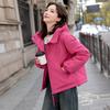 Autumn Winter Thicken Warm Parka Women Casual Sweety Solid Color Big Pocket Loose Hooded Coat Jackets Outwear