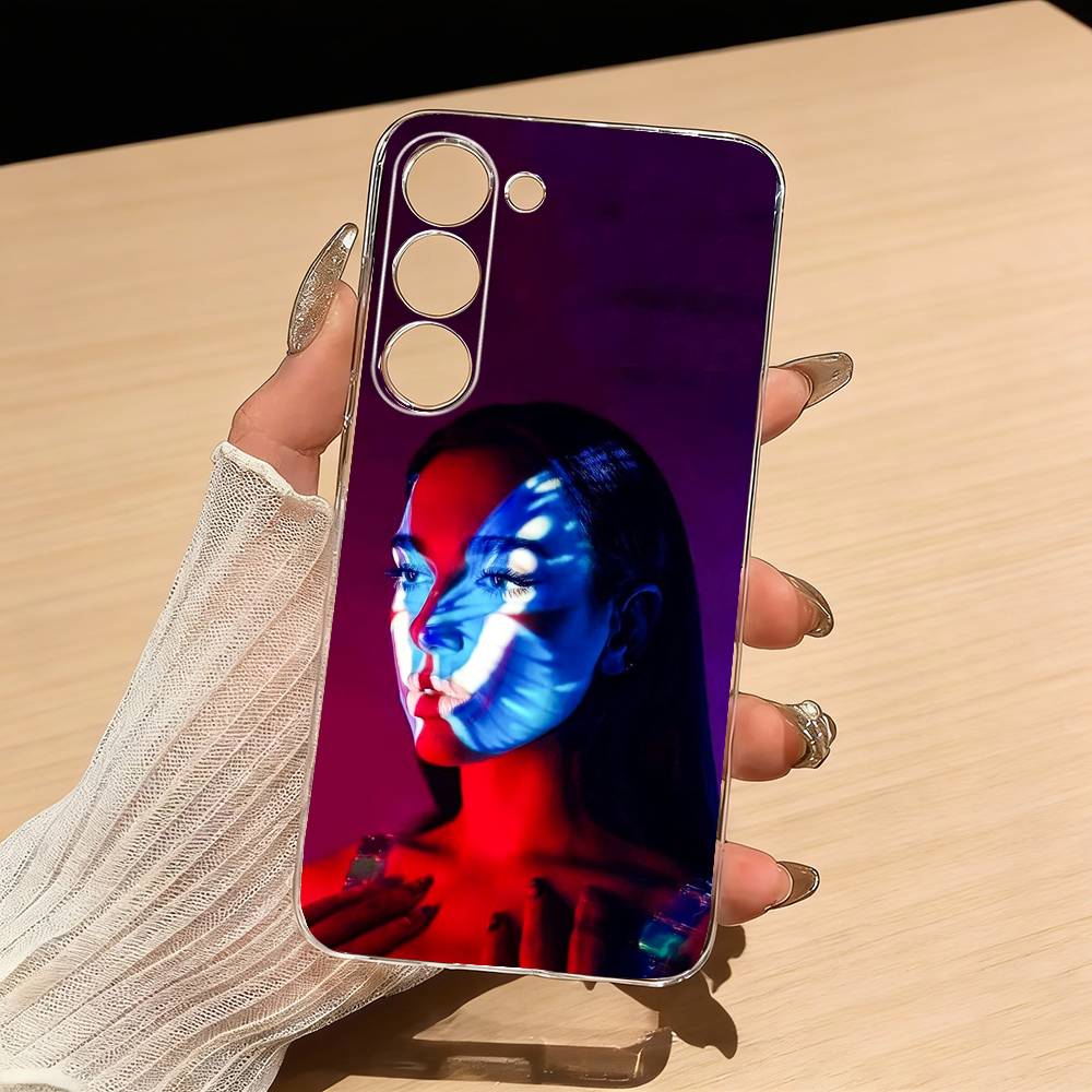 D-Dua L-Lipas Singer Phone Case For Samsung S25,S24,S21,S22,S23,S30,Ultra,S20,Plus,Fe,Lite Transparent Cover