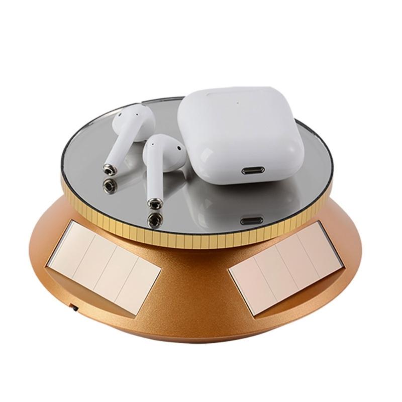 Solar Propelled Jewelry Display Stand 360 Degree Whirling Display For Necklaces Earrings Light Activated Auto Wheel ABS Substance