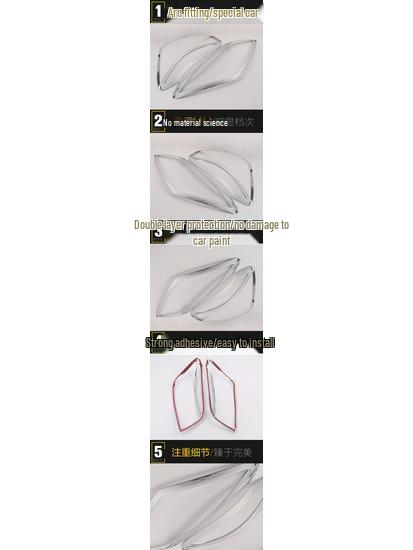 08-13 RAV4 Electroplated Headlight Frame Decorative Cover Ring