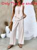 Womens Sleeveless Double Layer Pantsuit With 3d Print For Summer Casual Wear