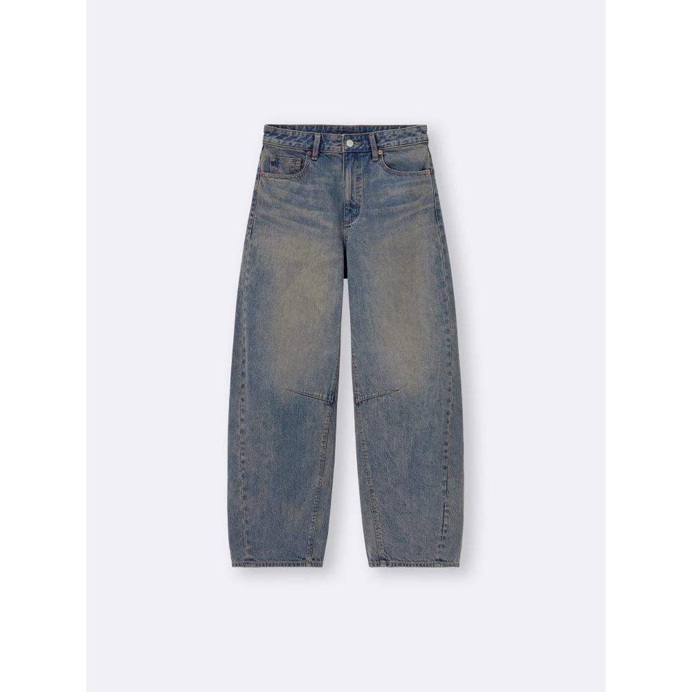 

Джинсы Gu By Uniqlo Barrel Leg, версия для США 67 BLUE/XS
