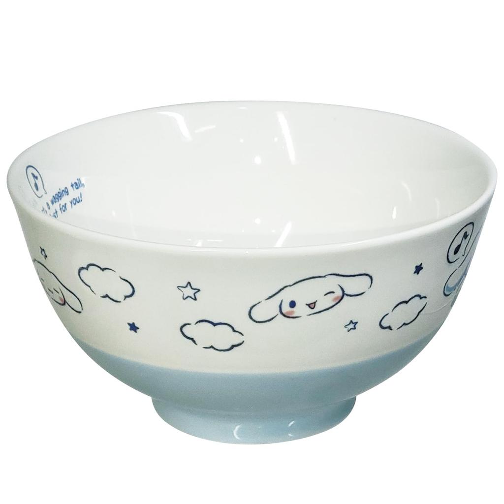 Sanrio Cinnamoroll Rice Bowl with Blue Sky Cinnamon Sanrio Tableware Photo, Blue, Merchandise,