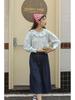Women's Literary Lace Collar Long Sleeve Shirt: College Forest Style for 2026 Spring/Autumn