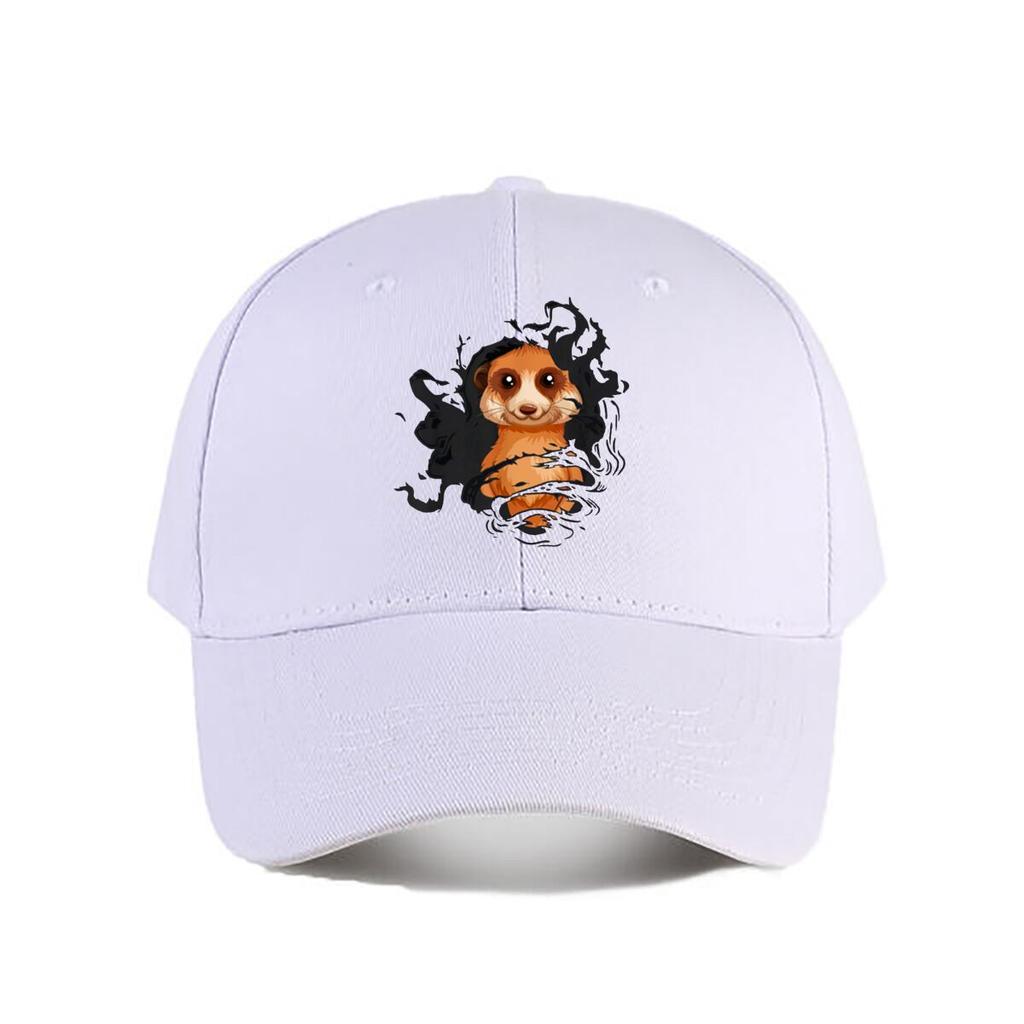 Surrealer Erdmännchen Kunst Grafik Baseballkappe Mode Outdoor Sport Sonnenhut Unisex Snapback Kappe Damen