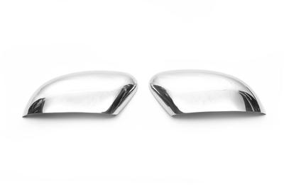 Covers for Mirrors (for EU, 2 Pcs, Stainless Steel) OmsaLine - Italian Stainless Steel for Ford Focus III 2011-2017