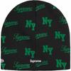 Supreme New Era Monogram Beanie Black