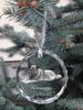 Norwegian Elkhound, Norsk elghund - crystal bauble with a photo, dog photo in crystal, personalized Christmas tree ornament by Art-Dog brand