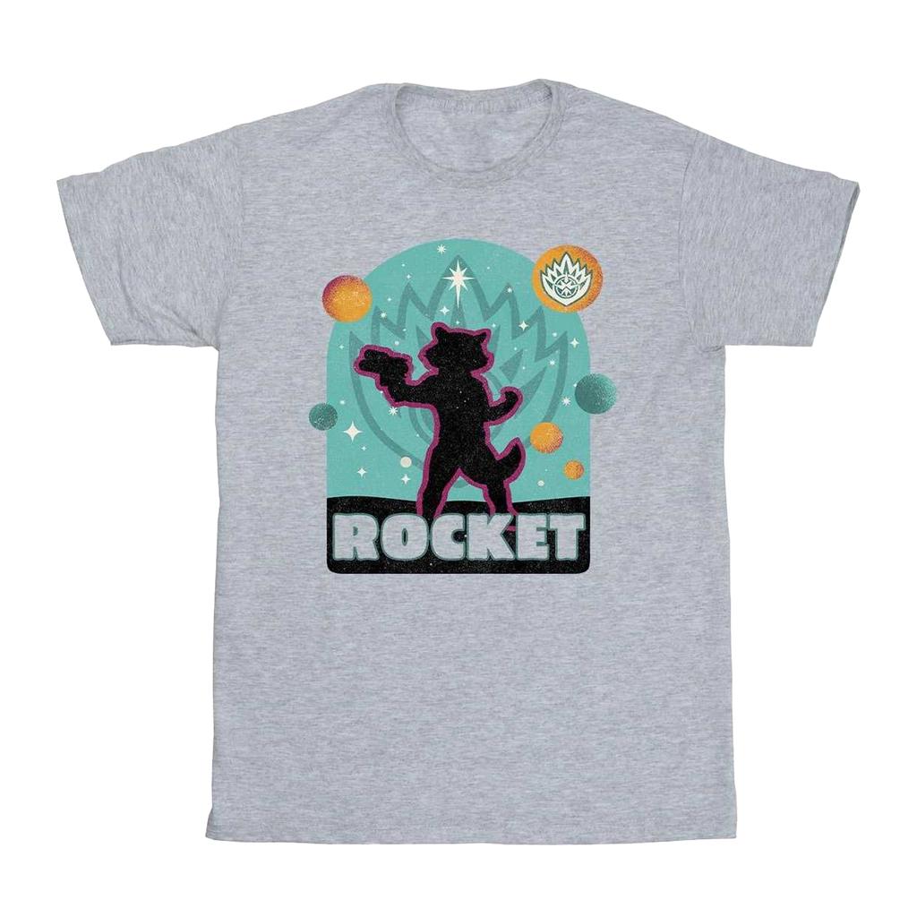 Guardians Of The Galaxy Band 3 Jungen Rocket Raccoon Abzeichen T-Shirt