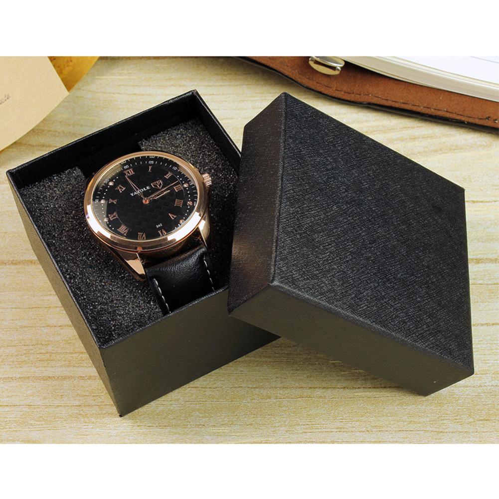 Jewelry Watch Box Case Display Watch Holder with Foam Pad Inside Present Gift Box