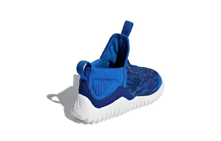 adidas Rapida Slip Resistant Low Top Toddler Shoes Blue White Infant And Toddler AH2537