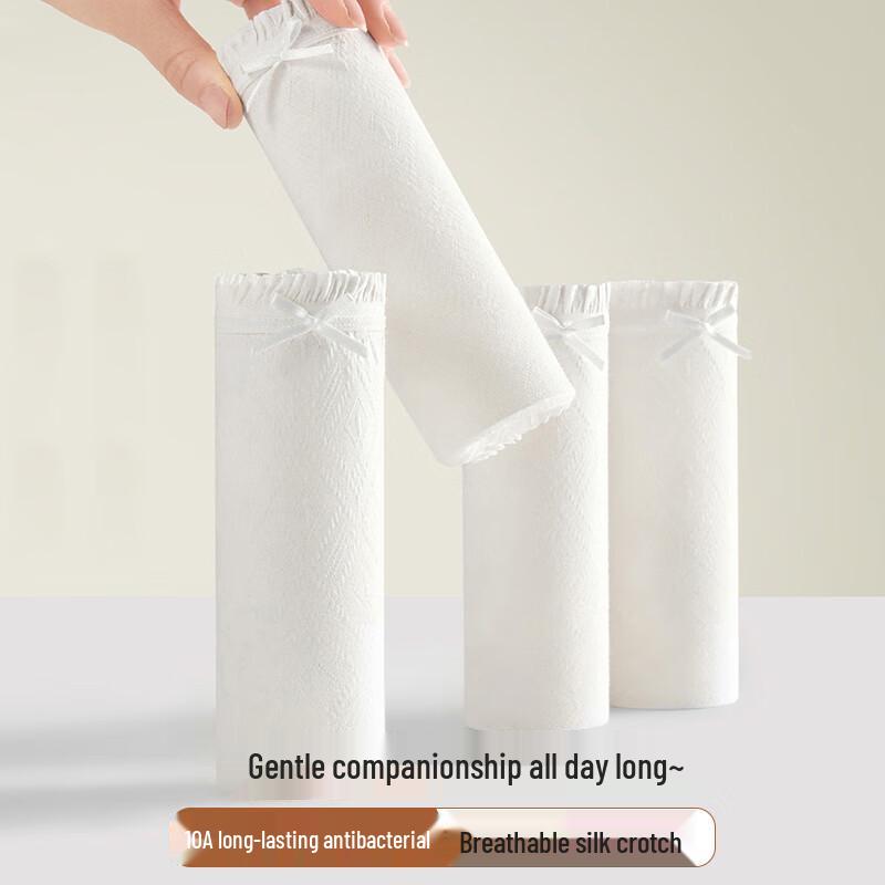 Urban Beauty Women's Pure Cotton & Silk 4-Pack Briefs