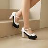 Spring 2026 Lolita Mary Jane Bow High Heels, Thick Heel, Plus Sizes 40-48 for Women