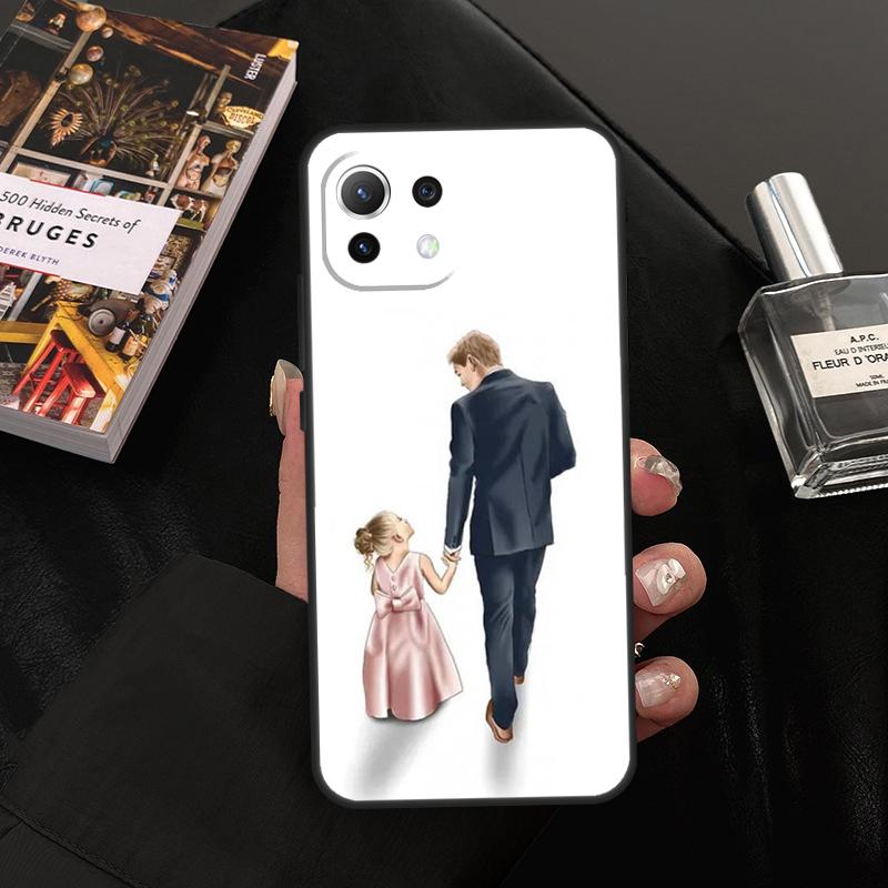 Mom Daughter Girl Son Dad Case For Xiaomi 14T 11T 12T 13T Pro 13 14 15 Ultra POCO X7 Pro X3 X5 X6 F5 F6 M6 Pro Cover