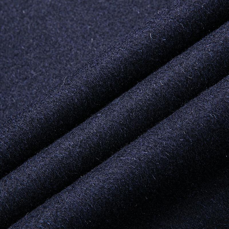 FAPAI Men's Merino Wool & Silk Blend Lapel Coat