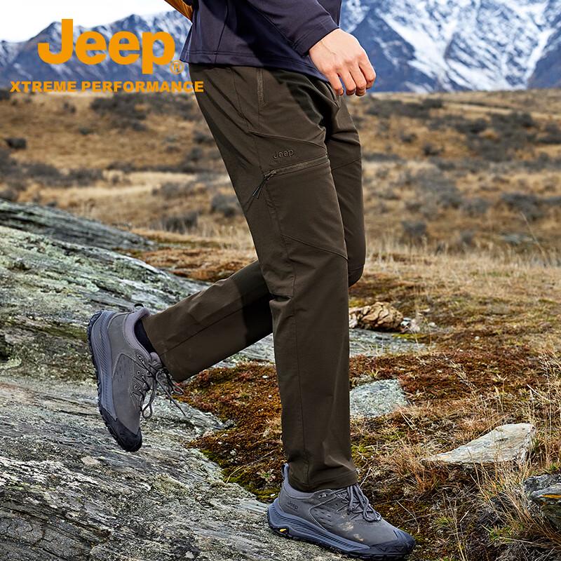 Jeep Men's Breathable Windproof Waterproof Outdoor Cargo Pants