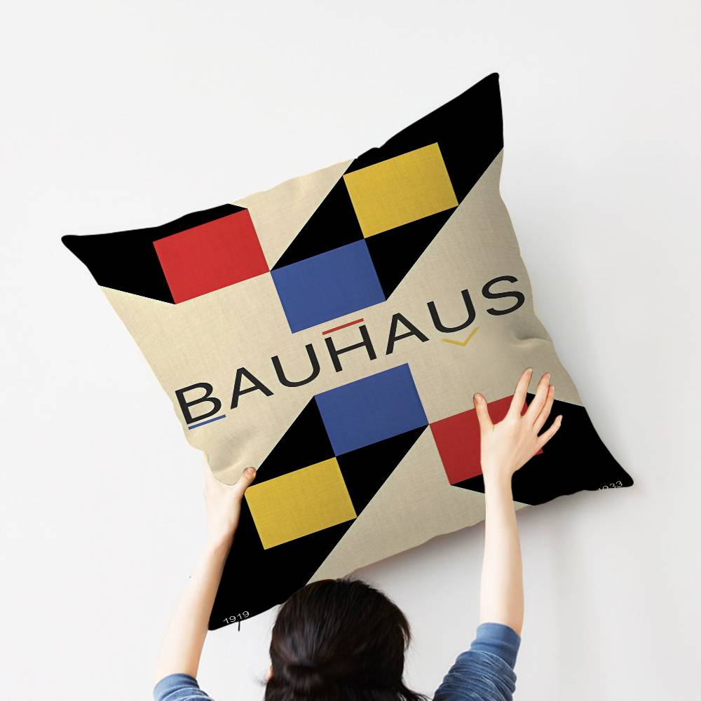Abstract B-Bauhaus Geometry Cushion Cover Car Throw Pillow Case For Sofa Car Christmas Gift 40X40Cm 45X45Cm