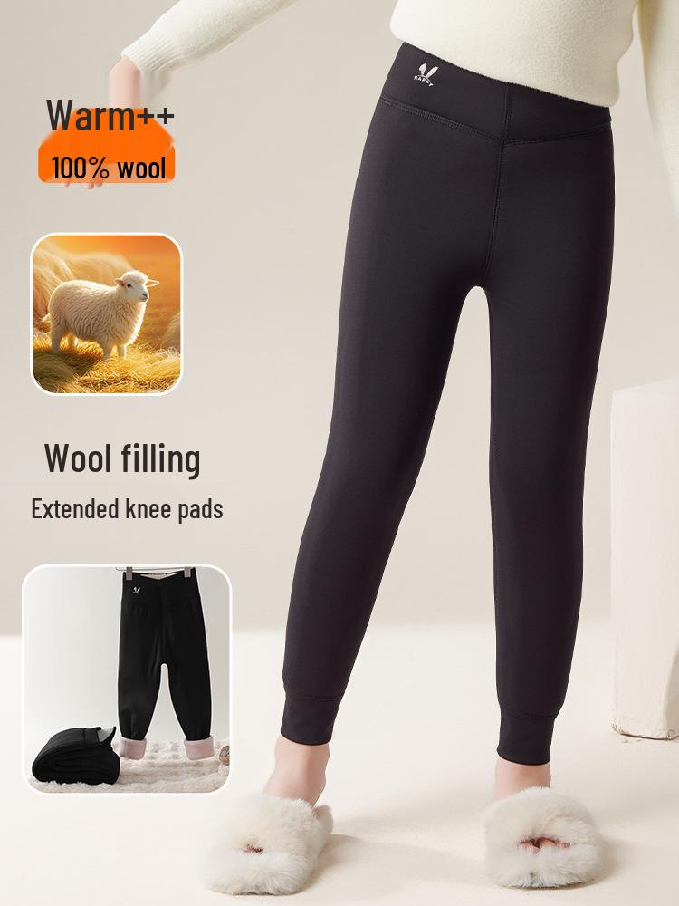 Winter Extra Thick School Uniform Pants for Girls and Boys - Warm, Cotton Inner Layer with Waist and Knee Protection