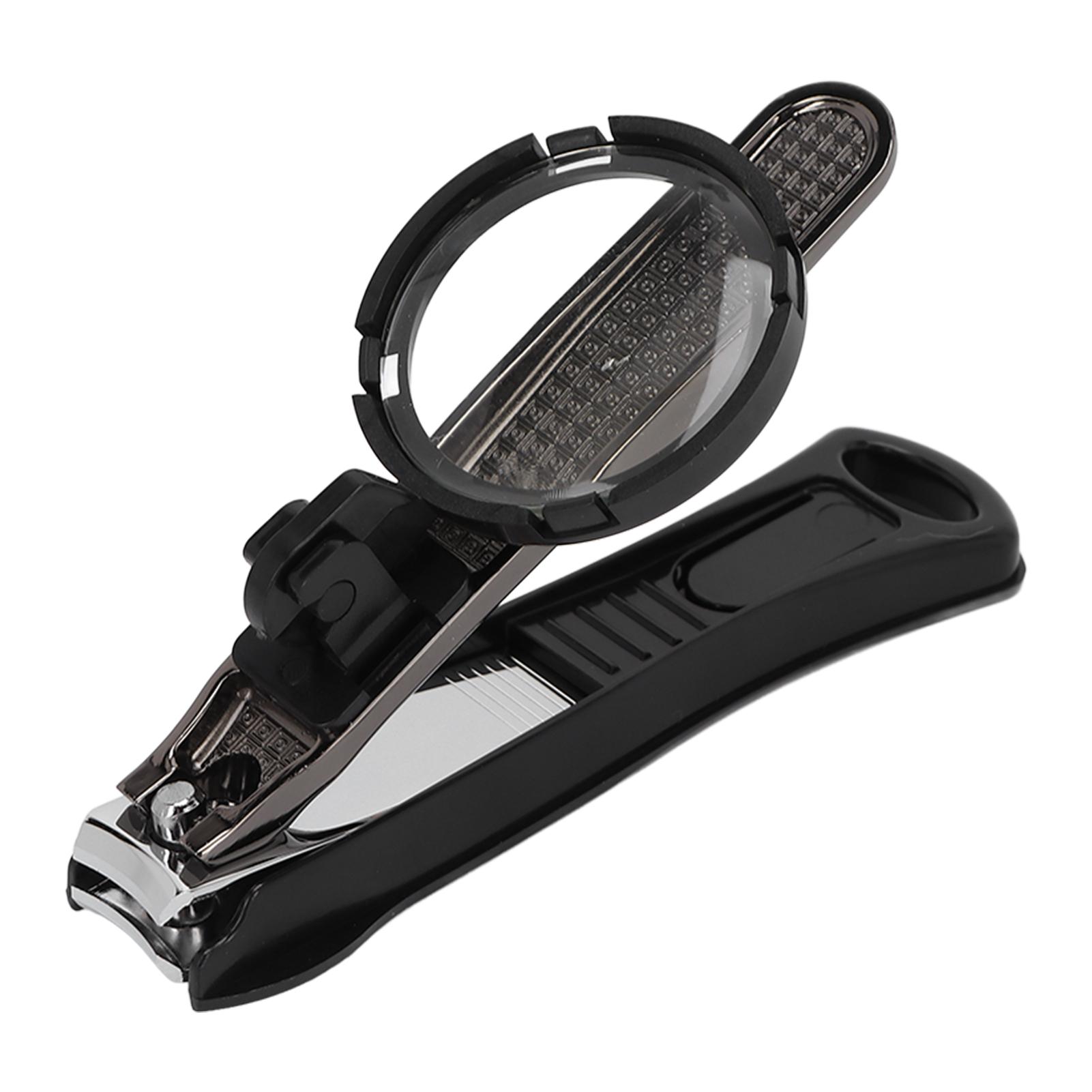 

Nail Clipper Heavy Duty Portable Nail Cutter with Removable Magnifying Glass for Seniors