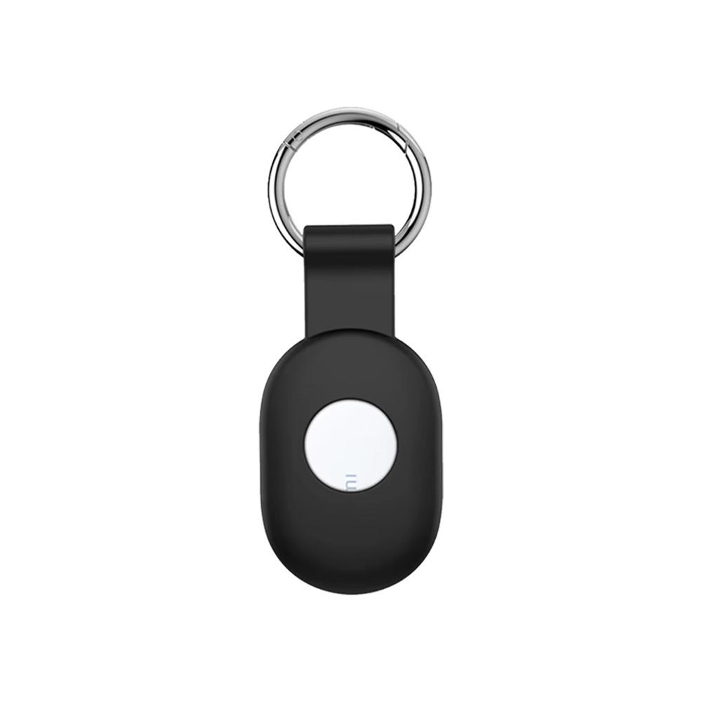 Silicone Protective Case Full Coverage Anti-Scratch Tracker Cover with Keyring Anti-lost Locator Holder Shell for Xiaomi Tag