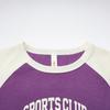 Reebok Color Block Raglan Long Sleeve T-Shirt Women Tops Purple 24SRC502WGP2