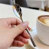 Stainless Steel Round Spoon Short Handle Stirring Dessert Coffee Spoons Household Seasoning Spoon Kitchen Accessories Gadgets