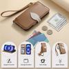 Flip-Ledertasche mit Riemen, Kartenfach, Ständer für iPhone-Serie