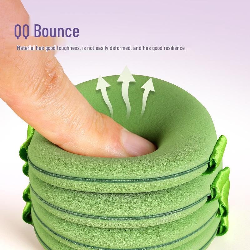 Wu Fu Double-Sided Makeup Sponge - Super Soft, Marshmallow Puff for Dry & Wet Use