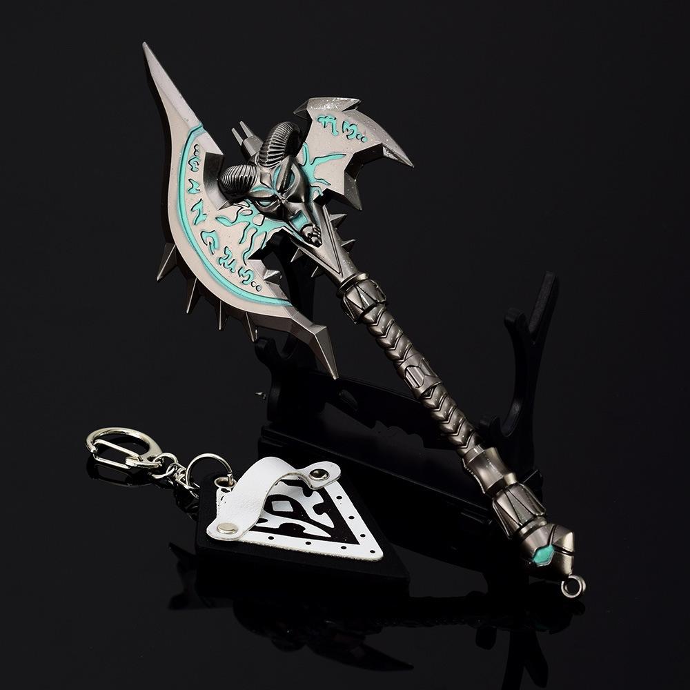Shadowmourne Axe Model Toy, 18cm (7.08in) Zinc Alloy - Non-Sharp Blade, Rust-Resistant - Perfect for World of Warcraft Fans