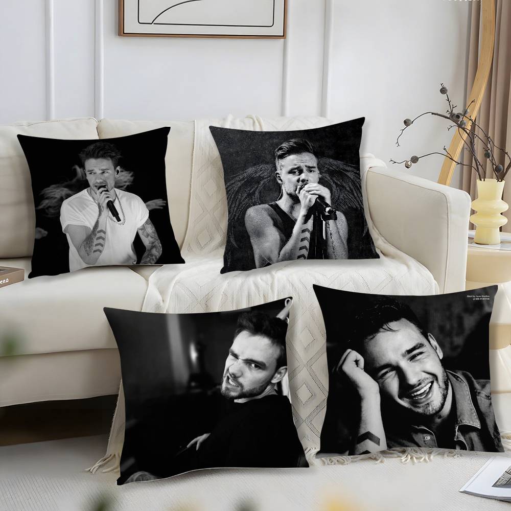 Pillow Case Singer L_Liam Payne Sofa Short Plush Double-Sided Hd Printing Room Home Office Gift Cushion Cover