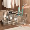 Clear View Large Capacity Storage Container Transparent Stackable Display Rack Removable Dividers Storage Box Book Storage