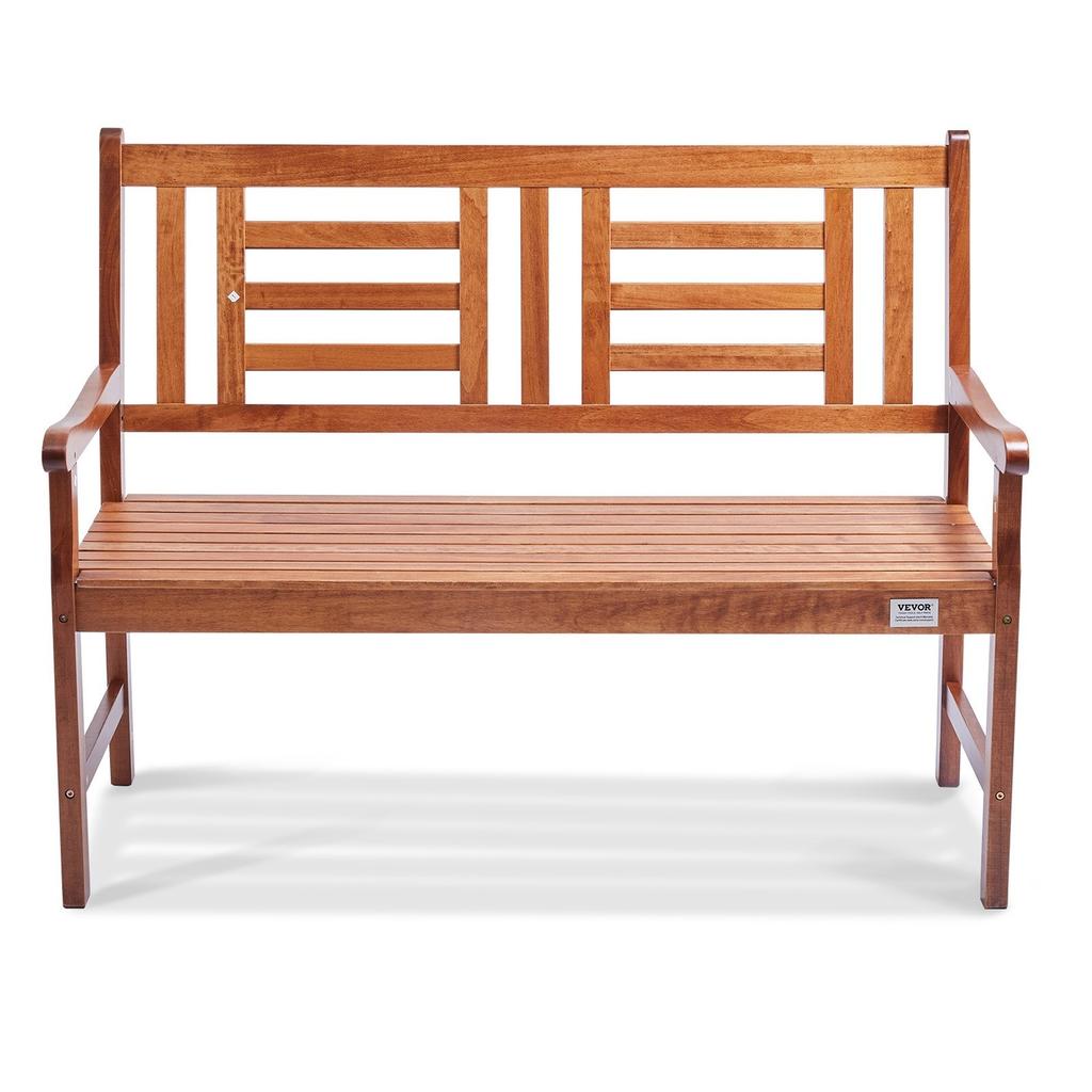 Outdoor Bench 48 In/121.9 Cm Wood Garden Bench 700 Lbs/317.5 Kg Park Patio Yard Porch Bench