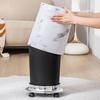 Marble Trash Bin Household Trash Bin Double Layer Household Trash Can Rolling Garbage Bin Removable Inner for Bedroom Home